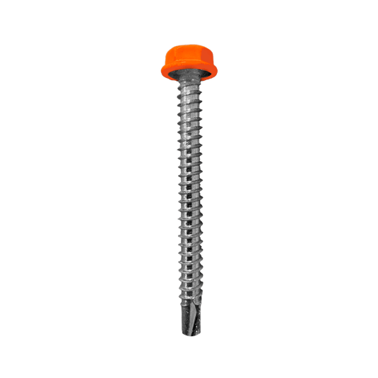Coloured Self Drilling Hex Screws 4.2 x 50mm