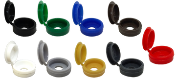 coloured screw caps