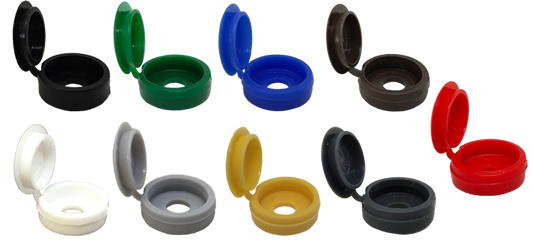 coloured screw caps