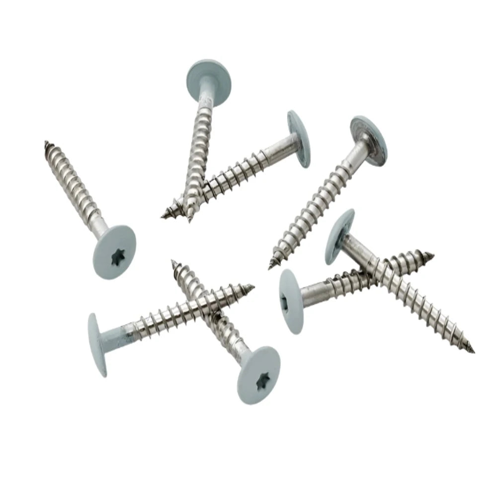 Coloured Stainless Steel Fibre Cement Screws Light Grey