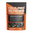 Coloured Self Drilling Screws Multi Pack