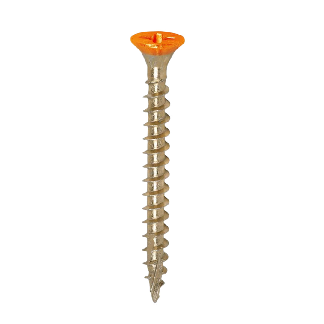 Coloured Double Countersunk 4mm x 40mm Wood Screws